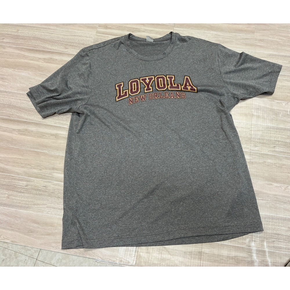 Sport-Tek Loyola New Orleans T-Shirt Mens Large Gray Short Sleeve College Tee
